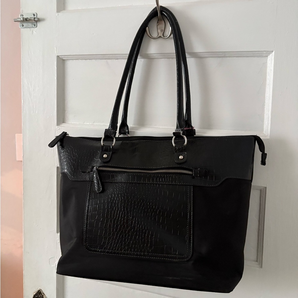 Elegant Black Tote Bag